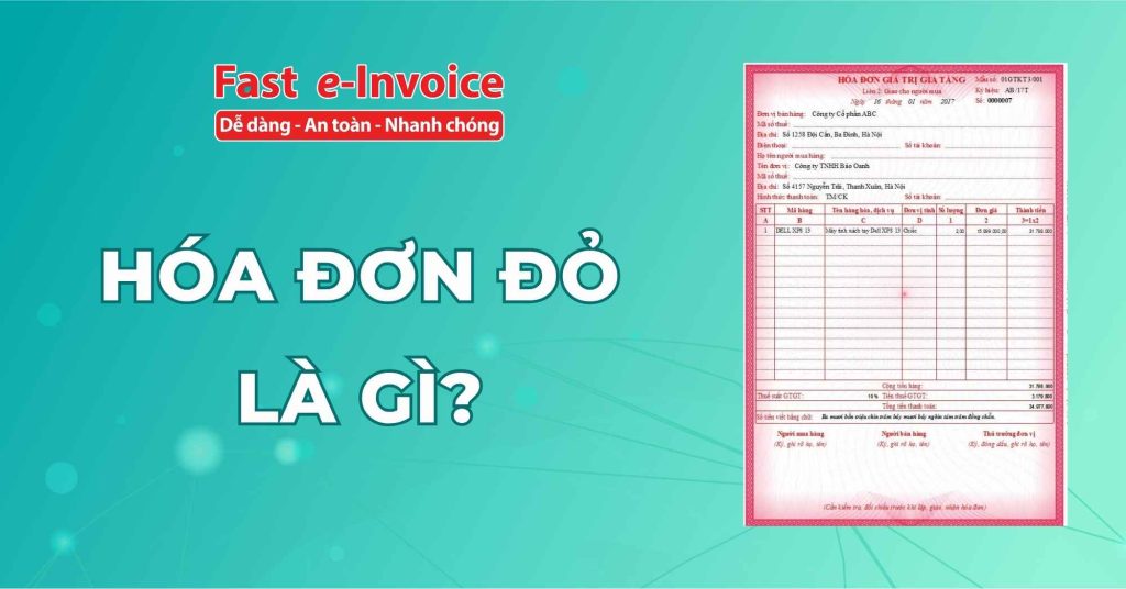 Hóa đơn đỏ là gì?